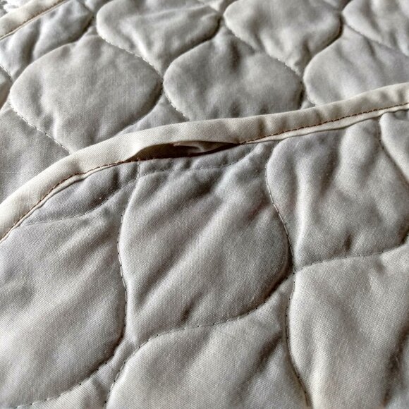 Vintage Quilted Placemats Pink Rose Green Set of 5 Handmade Dining Place Mats - Picture 15 of 16